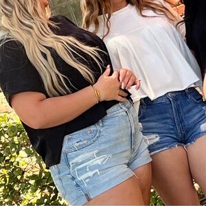 Women’s white Crop Top